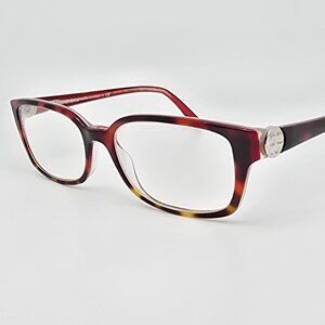 Tiffany & Co. TF2024 8079 Red Havana Fade Eyeglasses Frame Italy 52-16-135
